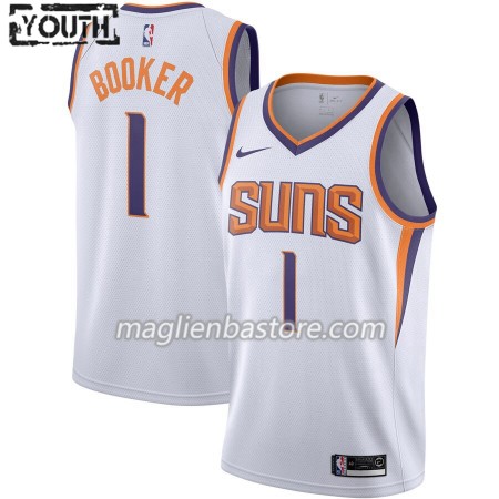 Maglia NBA Phoenix Suns Devin Booker 1 Nike 2019-20 Association Edition Swingman - Bambino